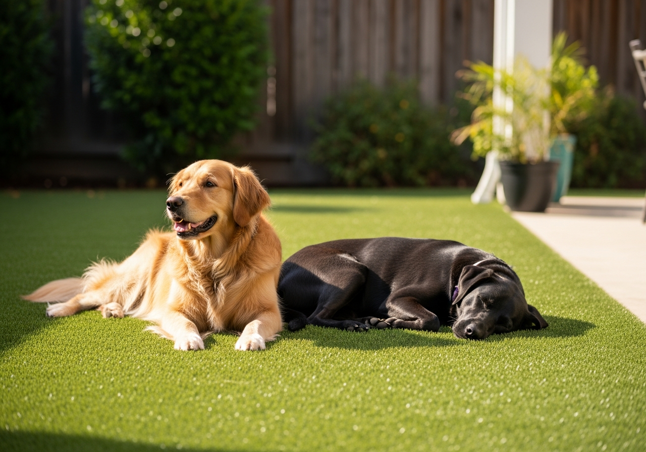 Dogs on Artificial Turf