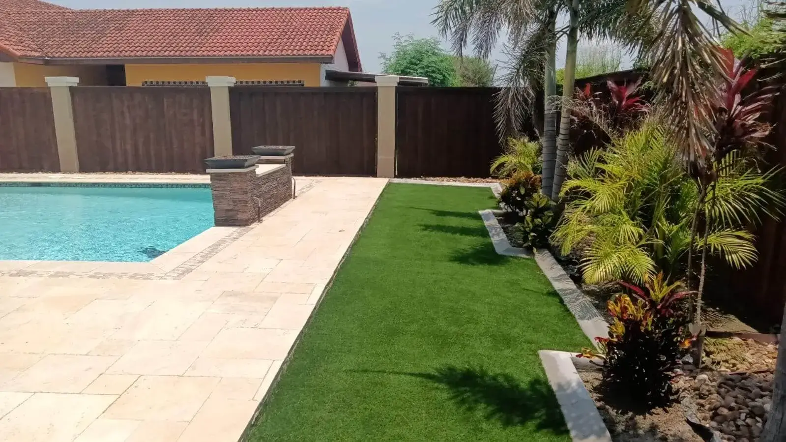 RGV Turf artificial grass installation in Weslaco, TX